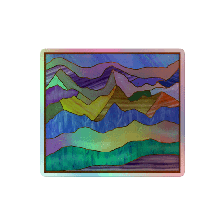 Glass Vista Holographic Sticker product image (2)