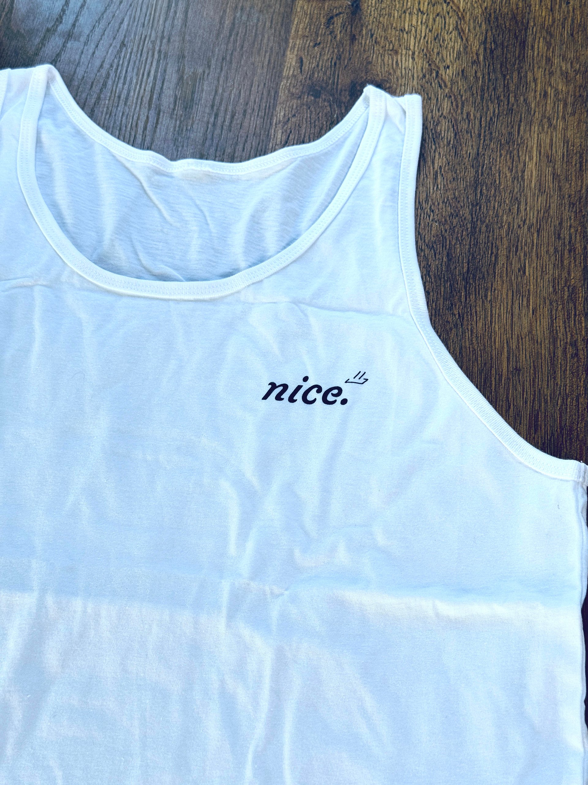 Nice. Athletics Tank Top (White) product image (2)