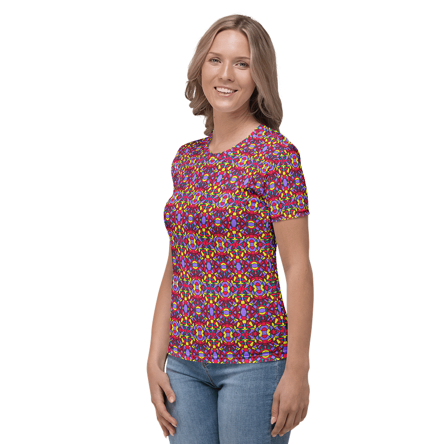 Retro Circus Ticket - All-Over Print Women's Crew Neck T-Shirt product image (3)
