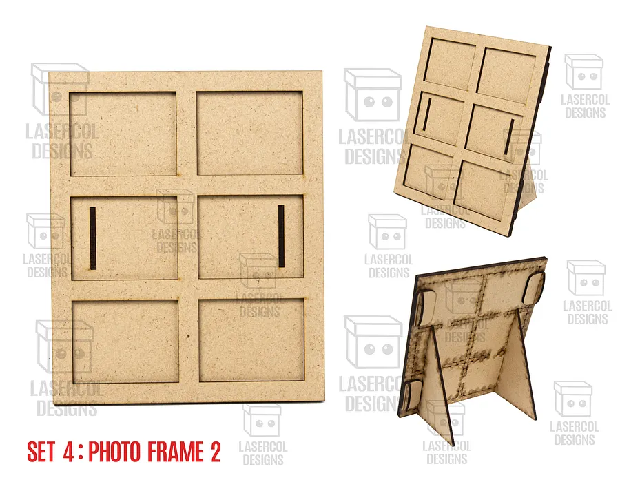 Photo Frames Set 4 (5 Styles) - Laser Cut Files product image (3)