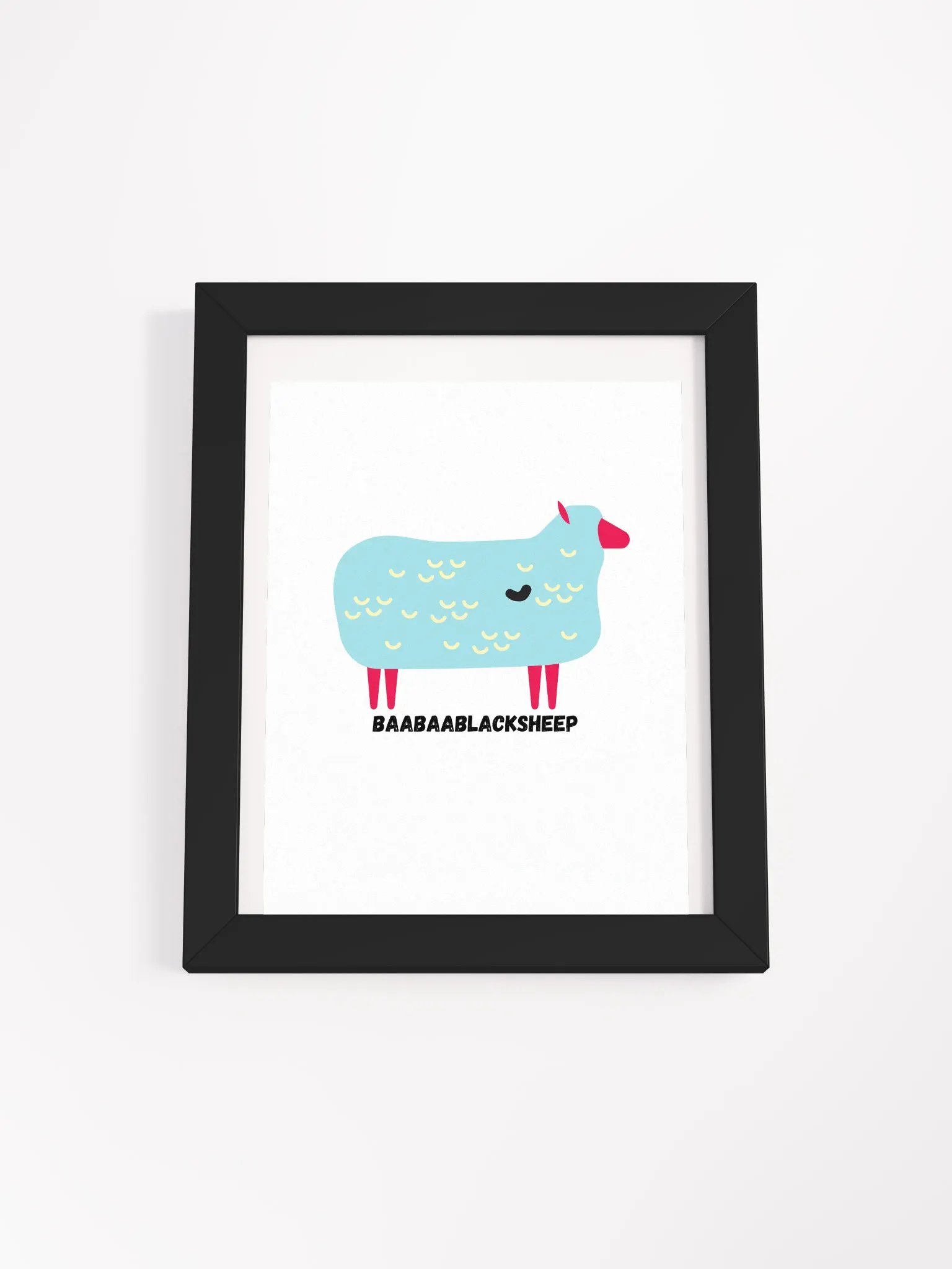 Baabaa Black Sheep Framed Poster product image (3)