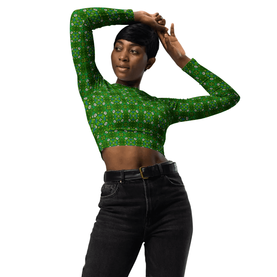 Symmetry Blooms Recycled Crop Top product image (3)
