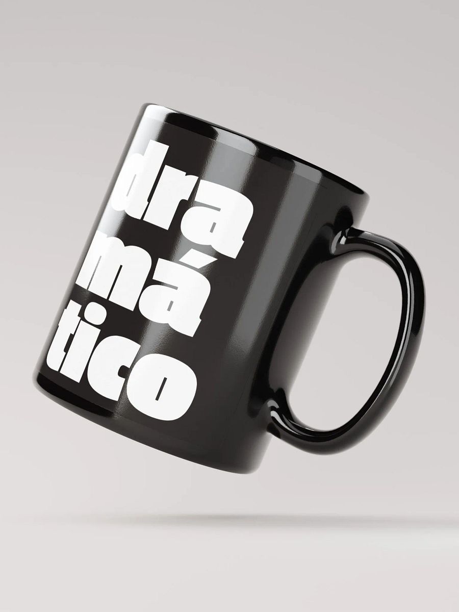 dramático Glossy Black Mug product image (2)