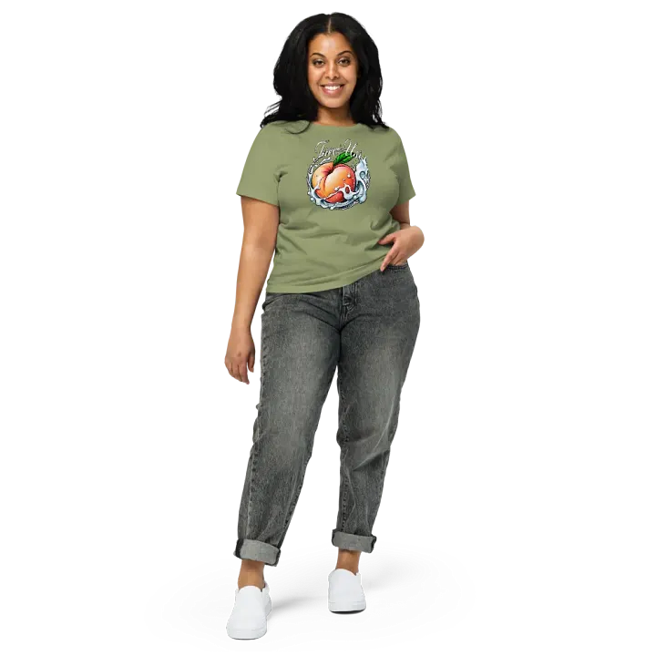 Free Use short T-shirt with peach and cream product image (17)