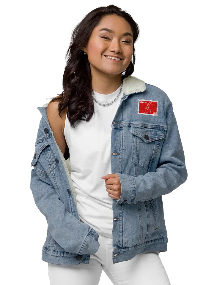Cherry Sherpa Denim Jacket product image (1)