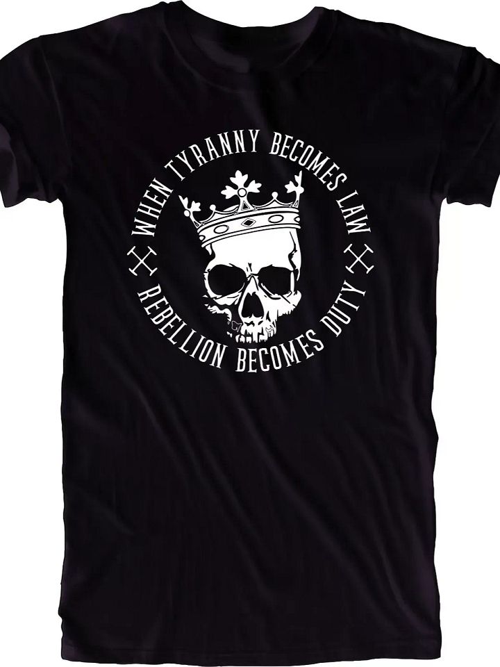 Men's Tee T-Shirt When Tyranny Becomes 1776 - WE THE PEOPLE PATRIOTIC AMERICAN 4 product image (1)