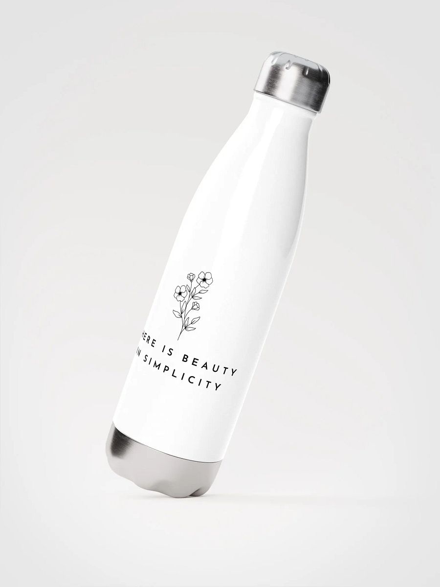 'Beauty in Simplicity' Steel Water Bottle product image (1)