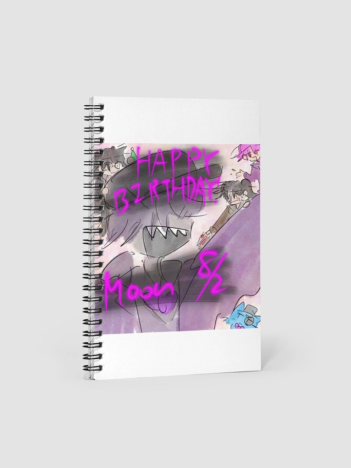 Happy Birthday Moon 2025 notebook product image (1)