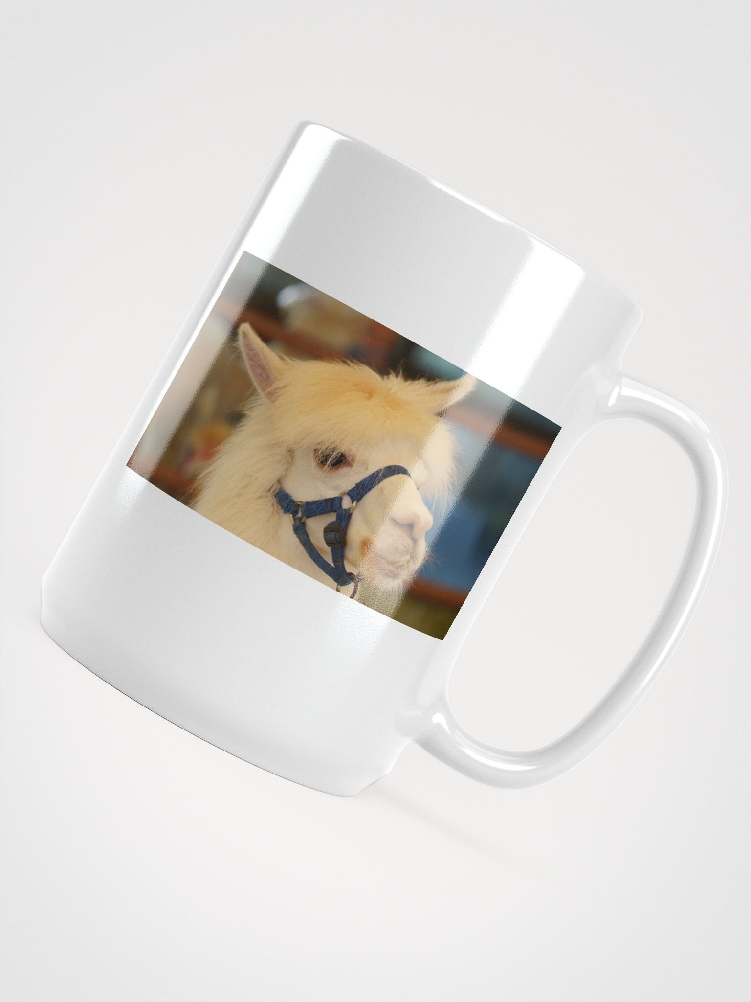 Llama Love White Glossy Mug product image (4)