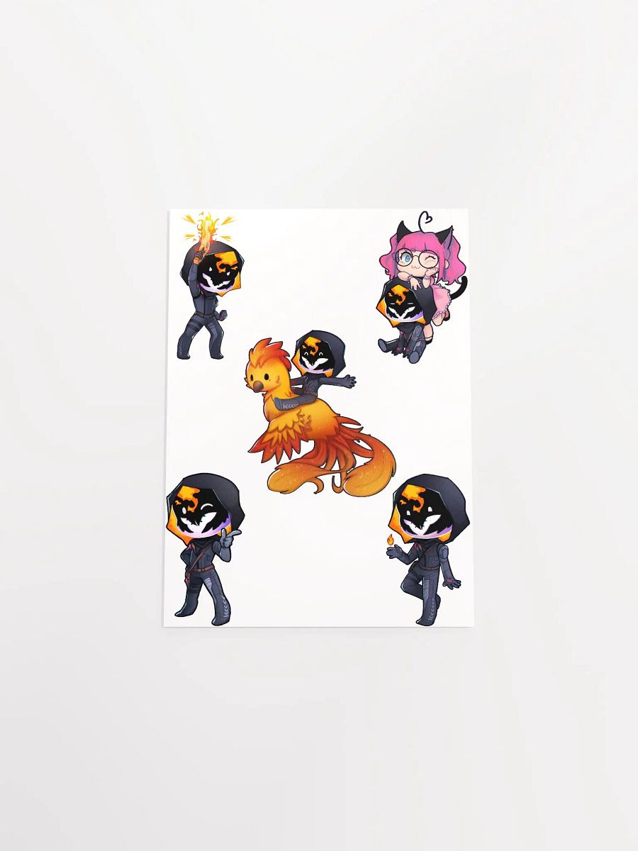 The Many Chibi's of Flame Supernova Poster (White) product image (4)