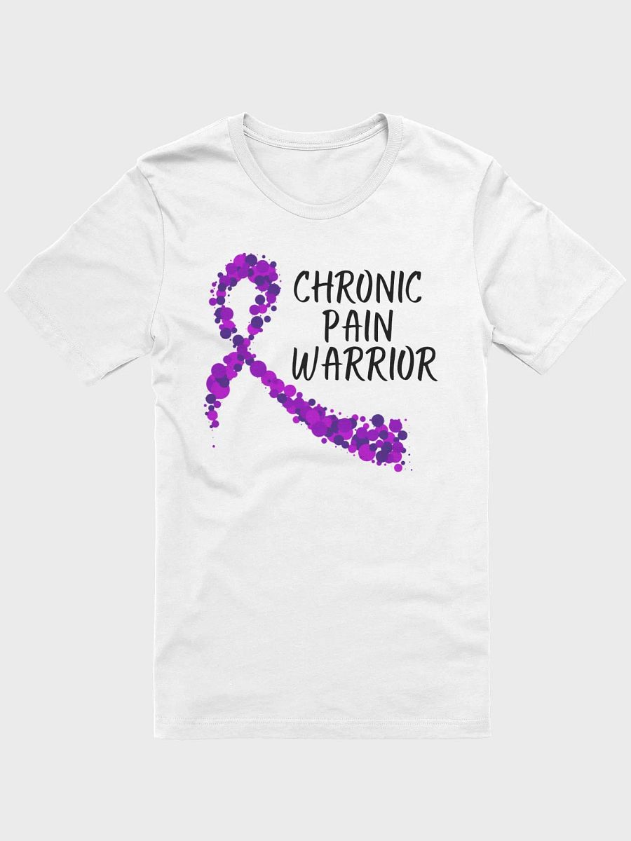 Chronic Pain Warrior Bubble Ribbon T-Shirt - Black Print (Unisex) product image (15)
