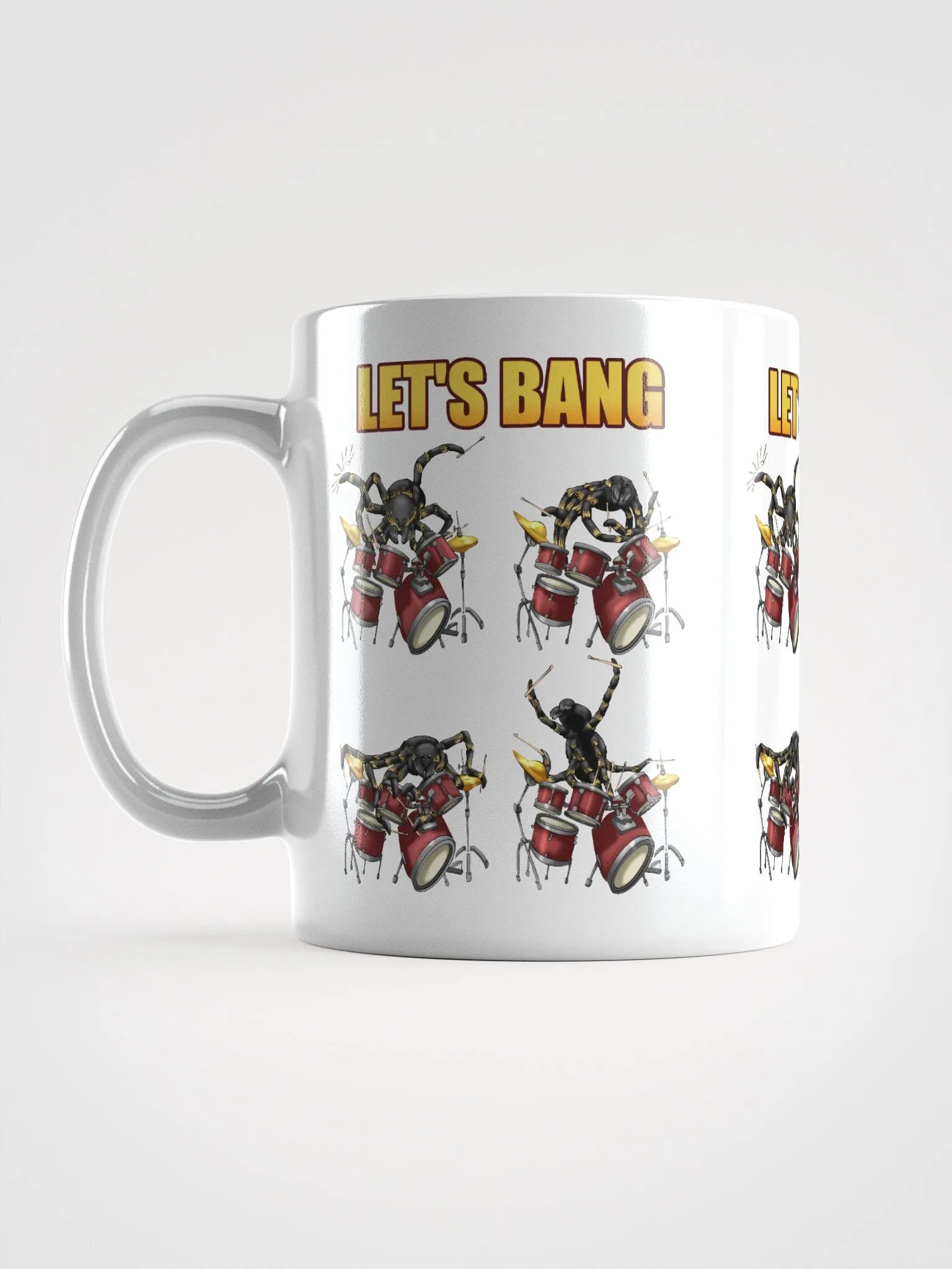 Tarantula Drumming (With Text) - Mug product image (6)