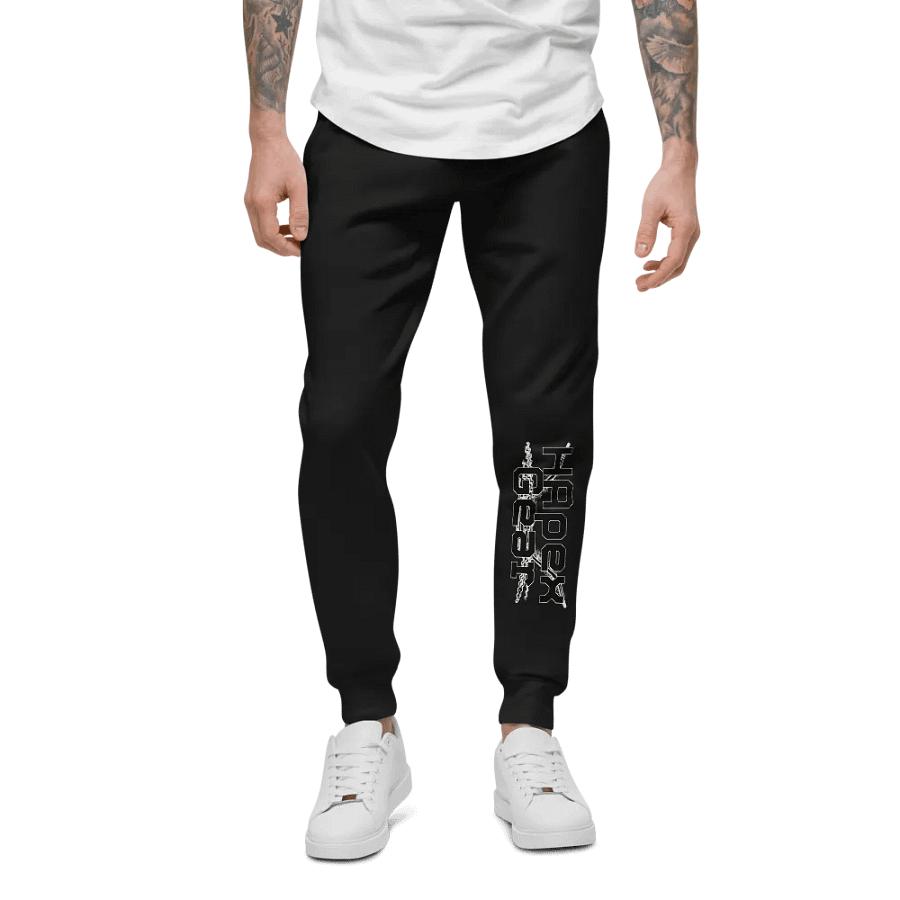 Unisex Fleece Joggers - Black HApex Gear Black Logo product image (6)