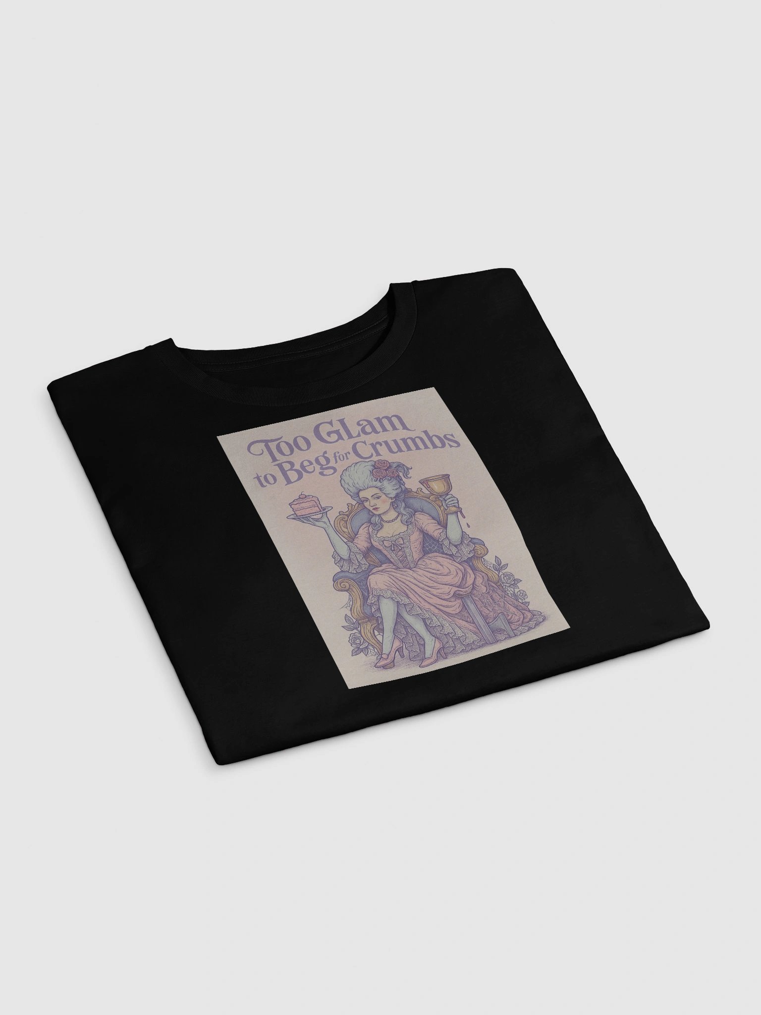 💖 Too Glam to Beg for Crumbs – Pink Crop Top product image (3)