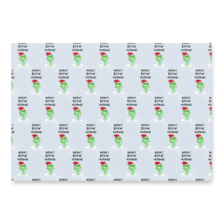 Less Merry Humbug - Gift Wrapping Paper product image (1)