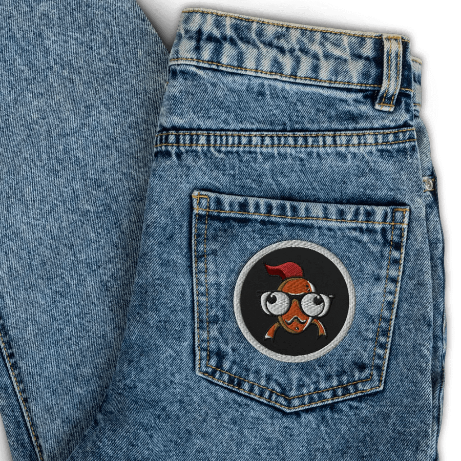FEESH Logo Circle Patch [white border] product image (4)