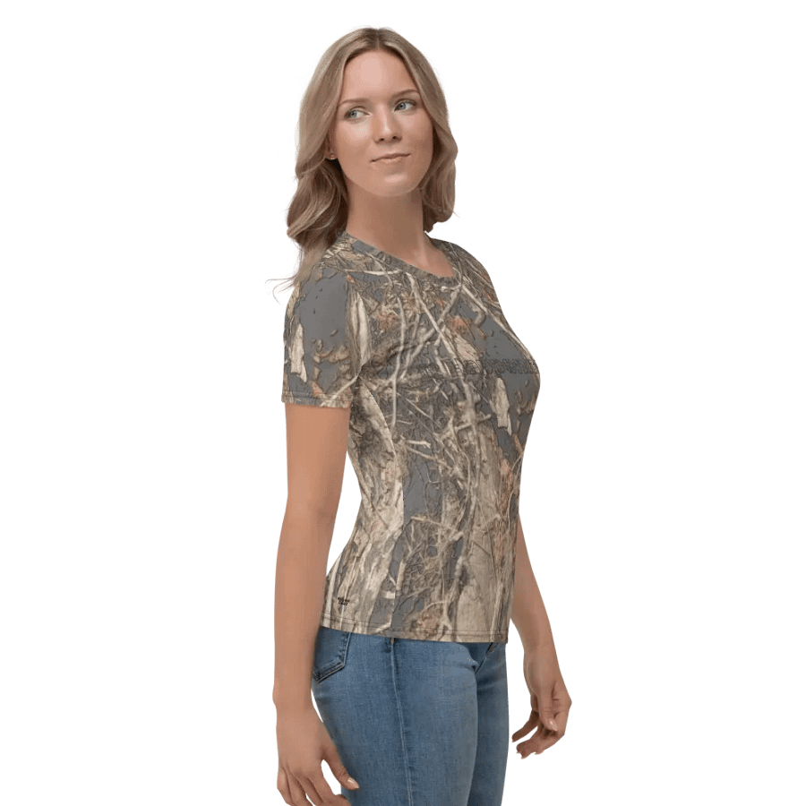 Women's Crew Neck T-Shirt - Dead Split - It Happennnns Camo product image (4)