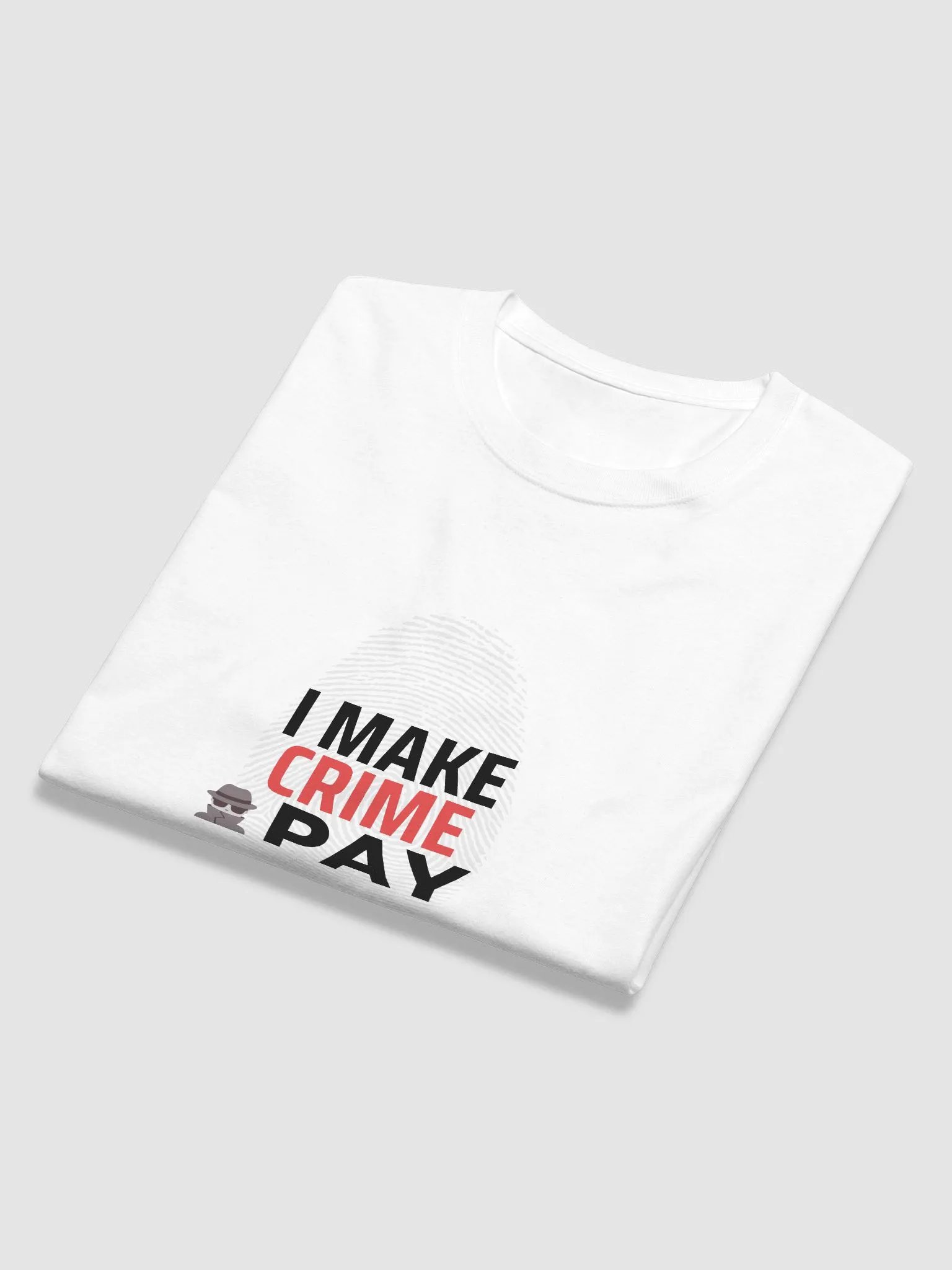 I Make Crime Pay - Long Sleeve White Shirt product image (6)