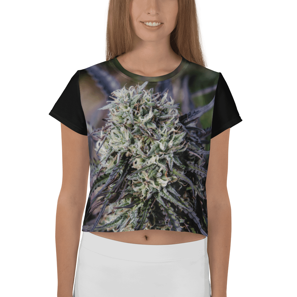 Royal Purple Cultivated Crop Baby Doll Top Black Sleeves product image (1)