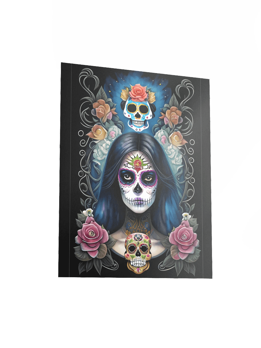Sugar Skull Art - Girl in Skull Makeup Poster product image (15)