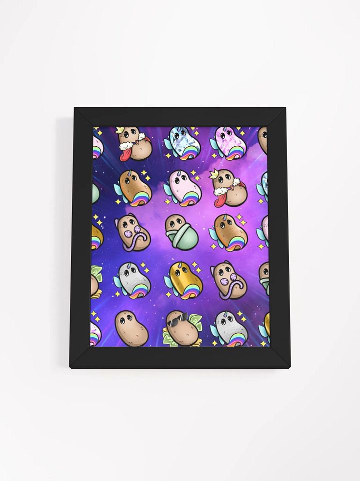 ''Patates intergalactiques'' Affiche mate encadrée de haute qualité product image (1)