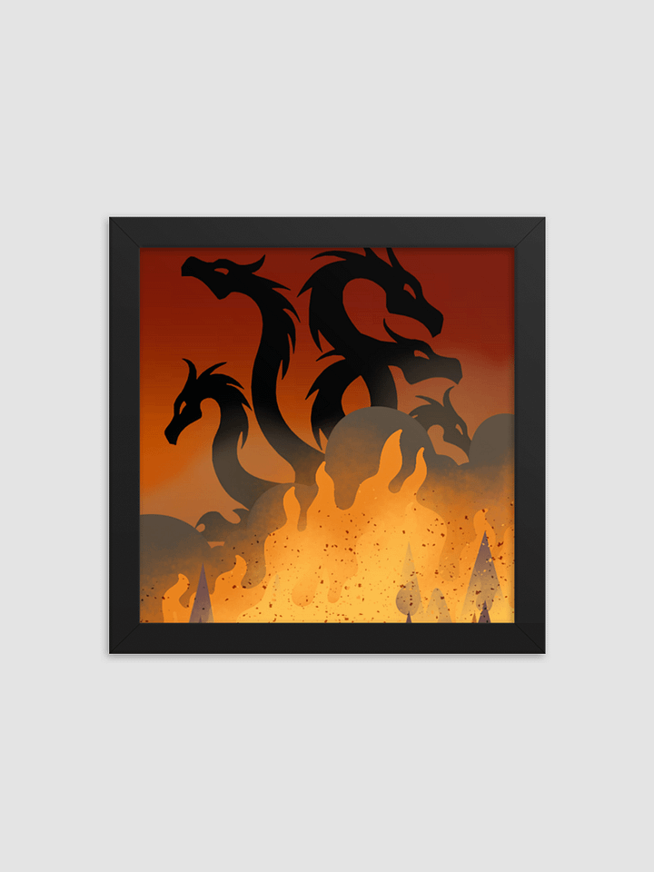 Dragon Poster Black Frame (Original Design) product image (1)