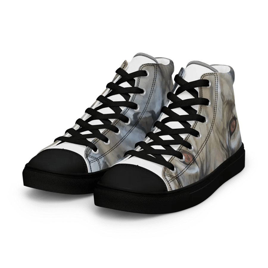 Women's Lion print canvas sneakers black toe cap product image (5)