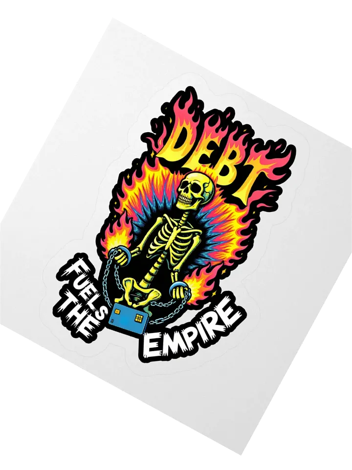Debt Fuels The Empire Sticker product image (2)