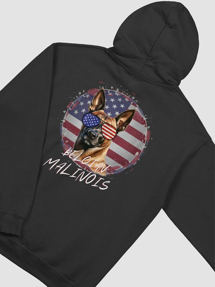 Belgian Malinois Circle American Flag Hoodie product image (2)