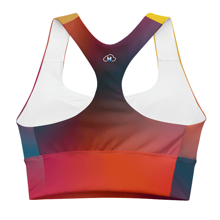 Sunset horizon-Recycled Longline Sports Bra product image (2)