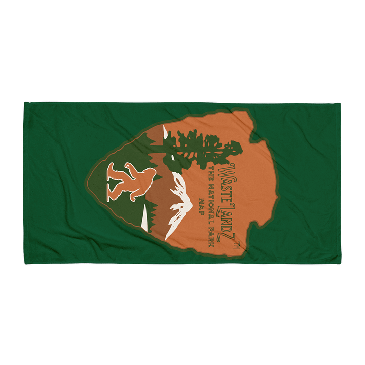 Wastelandz National Park Map Sublimated Towel product image (1)