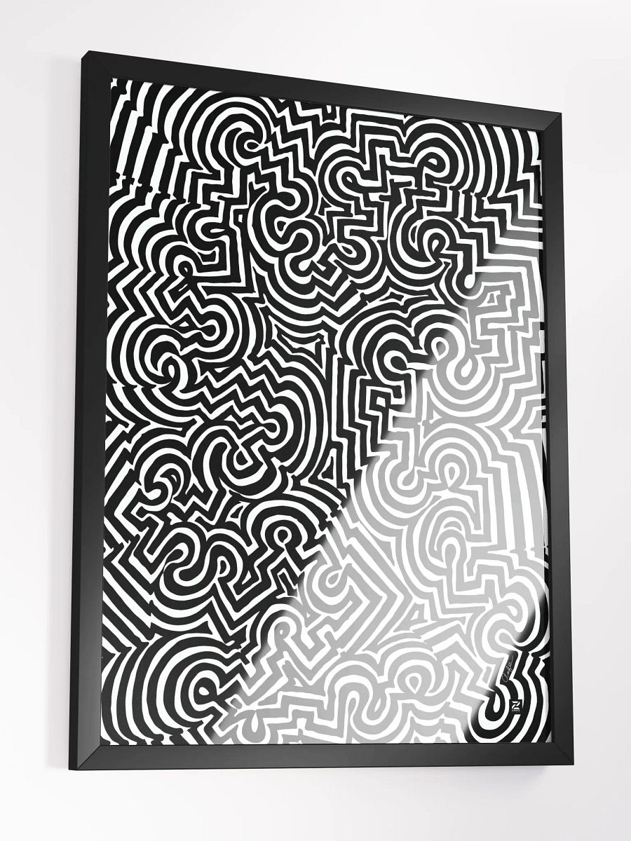 Zenlinez Optical Allusion Wood Matte Poster product image (6)