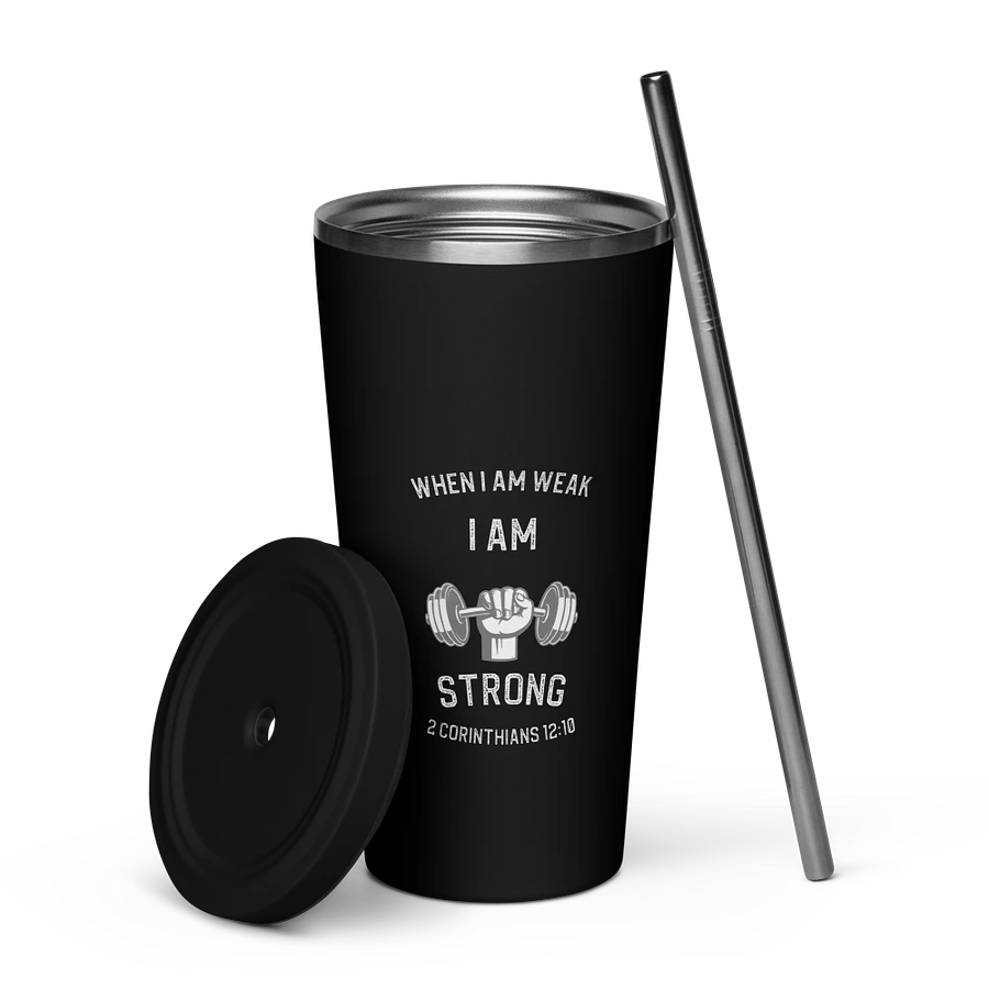 I Am Strong 20 oz. Isolated Cup: Black product image (5)