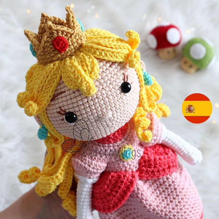 Patrón de Amigurumis de Peach (Descarga Digital) product image (1)