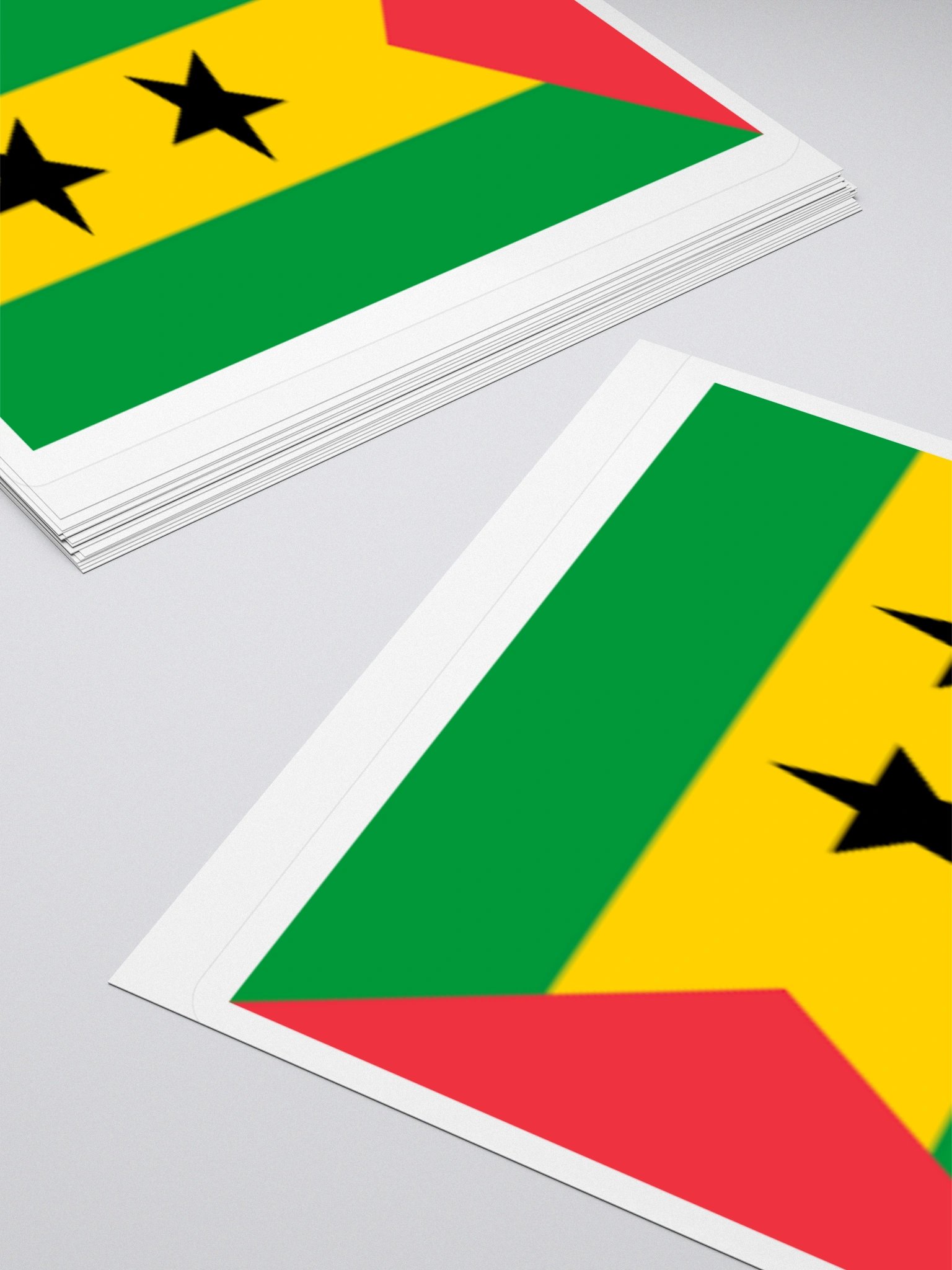 São Tomé and Príncipe Flag Sticker - Durable Vinyl for Indoor Use - Multiple Sizes Available product image (11)
