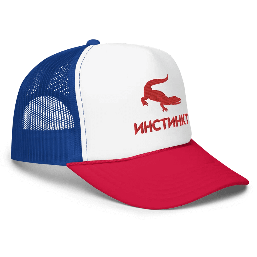 Instinctual Red Alligator Foam Trucker Hat product image (41)