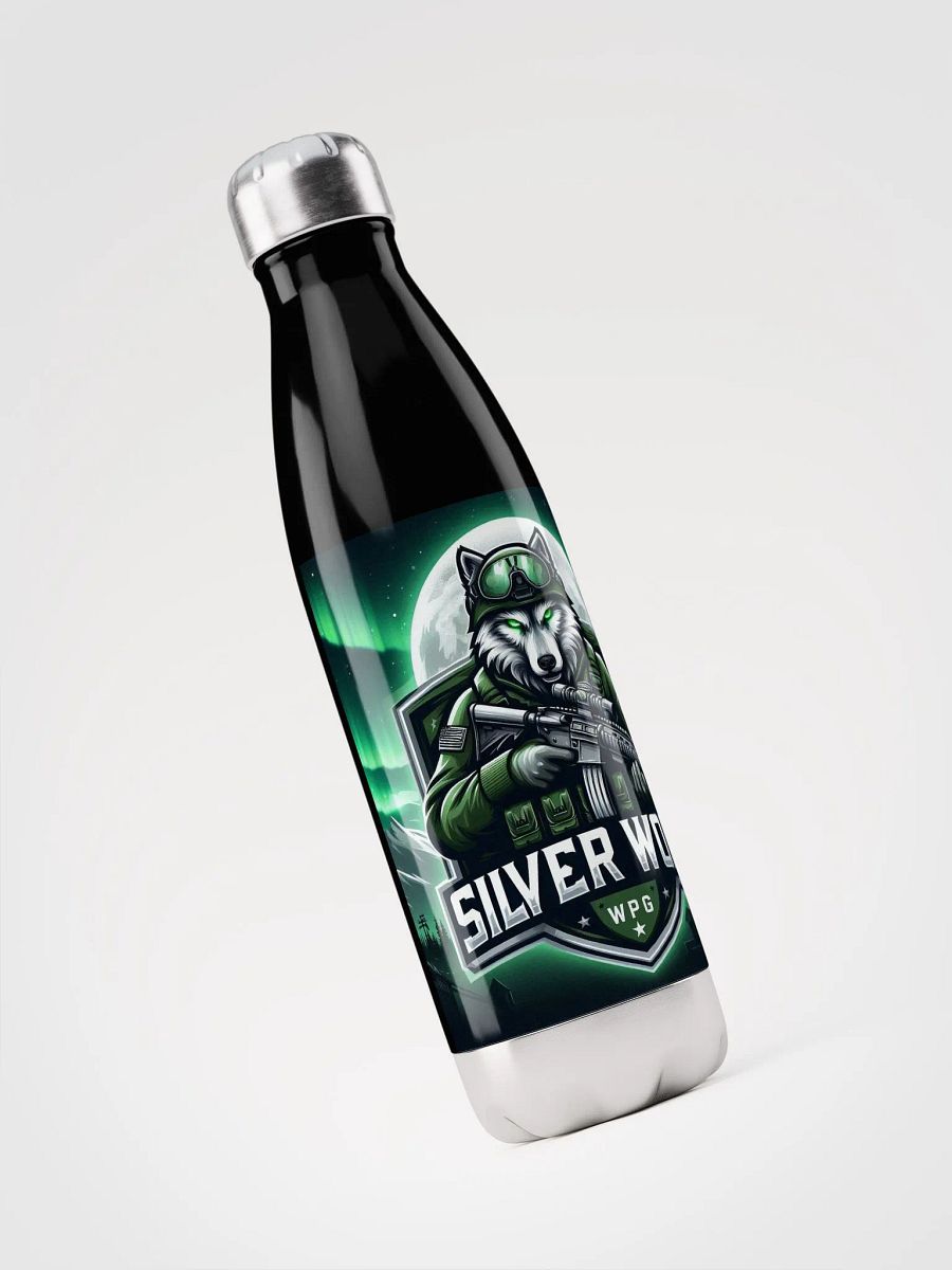 Silver Wolf Stainless Steel Water Bottle product image (3)