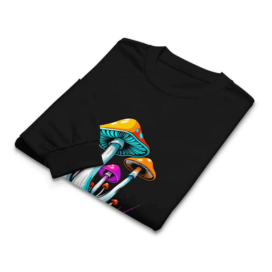 [Groovy Shrooms] Unisex Premium Heavyweight Long Sleeve Shirt product image (4)