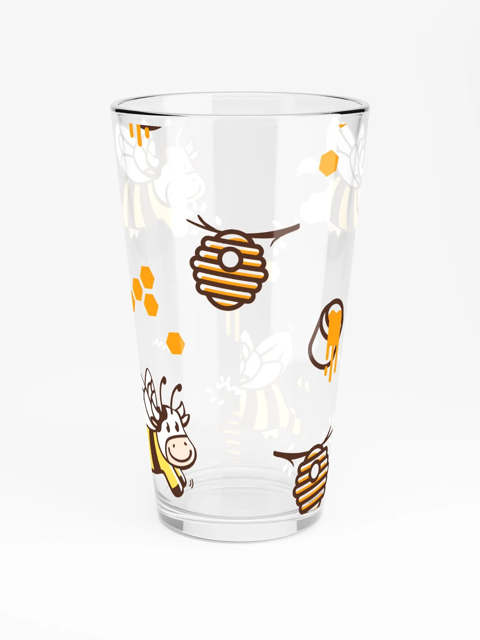 Buzzy Cow Bee Shaker Pint Glass product image (4)