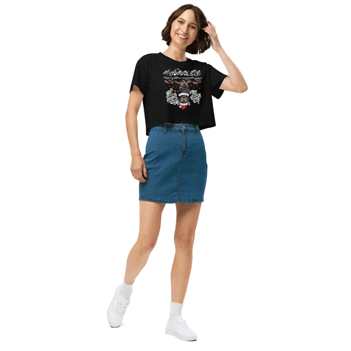 Bertil Christmas Women's Crop Top product image (2)