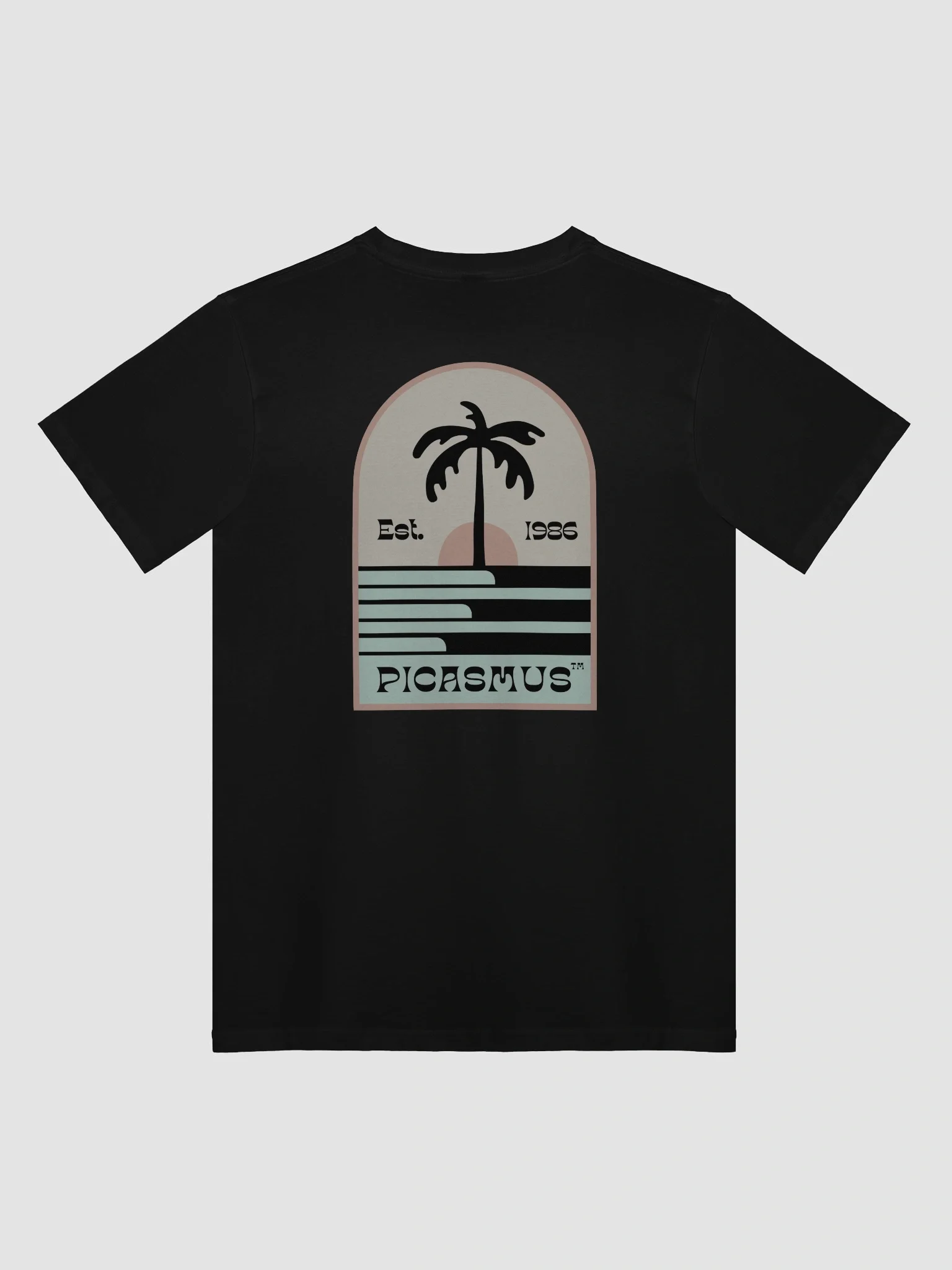 sunset palm unisex Premium T-Shirt product image (2)