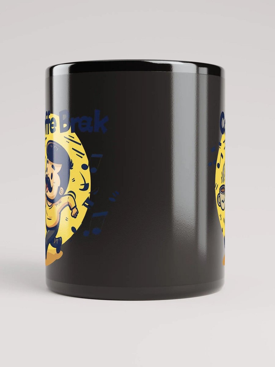 Coffee Break Black Glossy Mug product image (9)