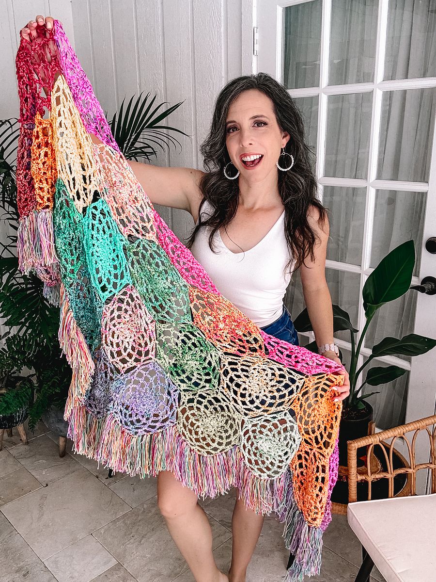 Stash Buster Motif Shawl Crochet Pattern product image (6)