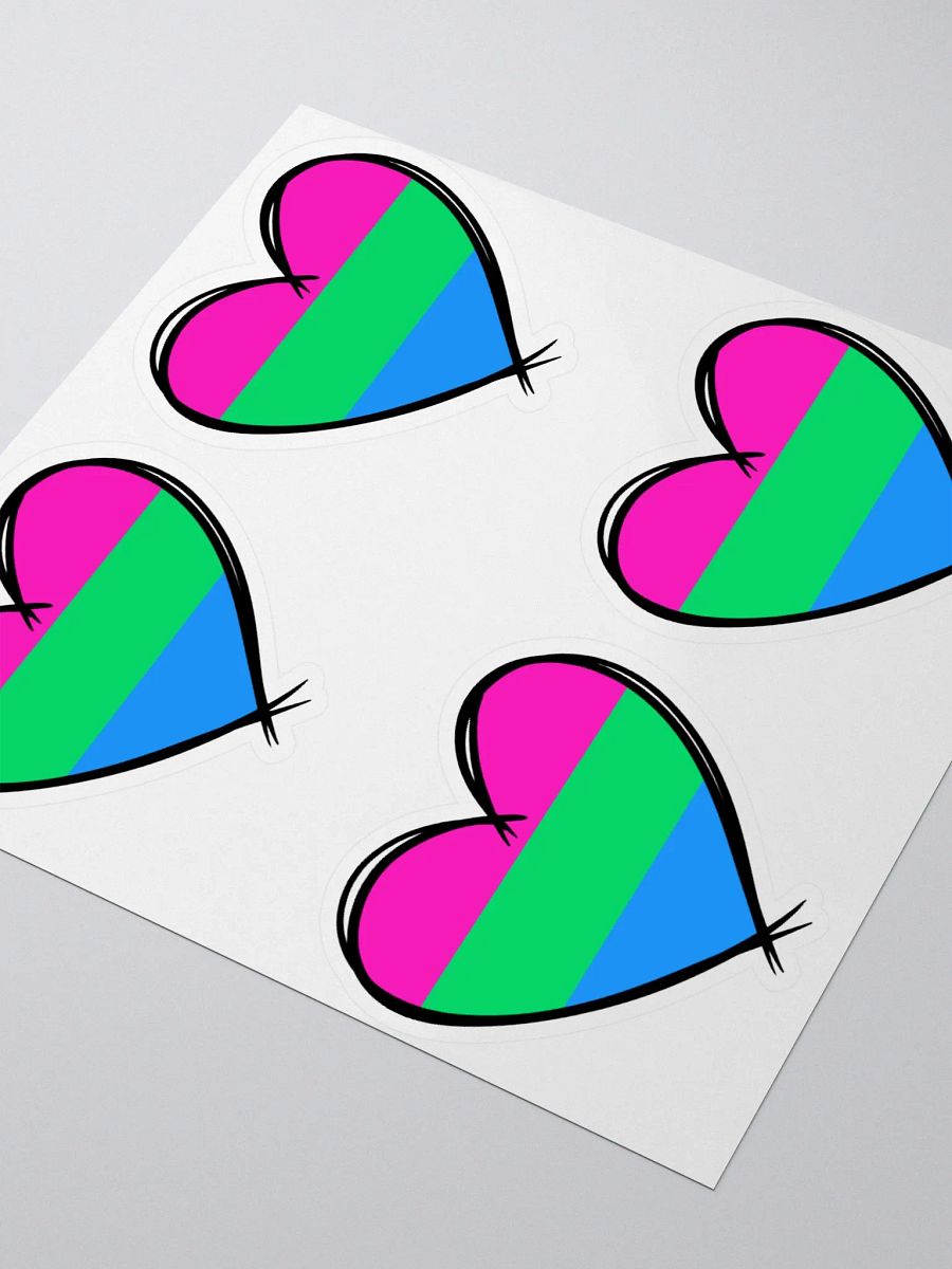 Polysexual Pride Stickers product image (6)