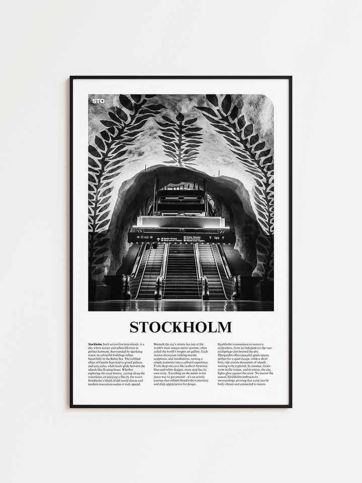 Stockholm 03 Newspaper Poster product image (1)