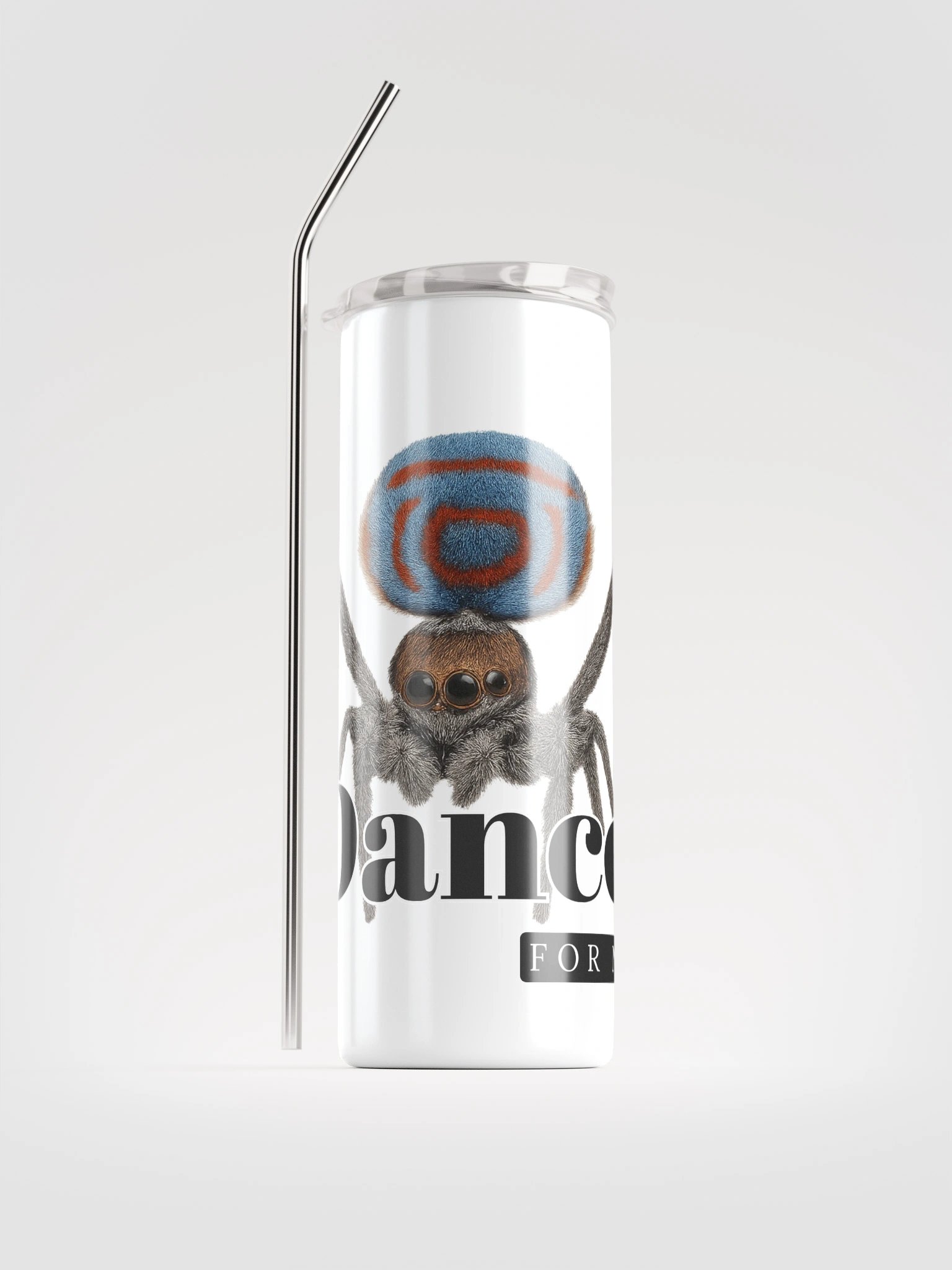 Peacock Spider Dance Stainless Steel Tumbler product image (1)