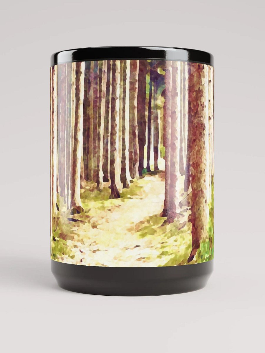 Abstract Graphic | Black Coffee Mug | Invitation Treescape product image (2)