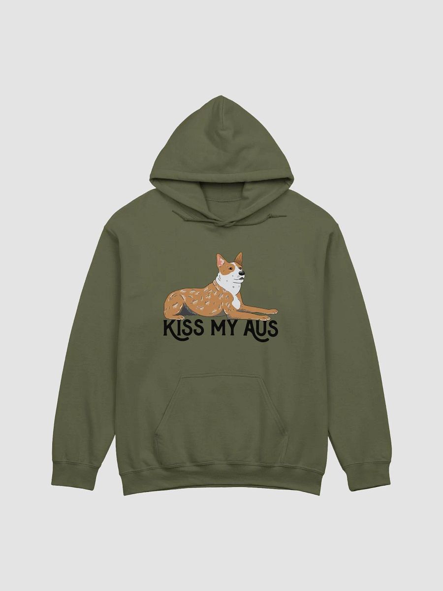 Kiss My Aus Hooded Sweatshirt of an Australian Cattle Dog | Funny Hoodie for Red Heeler (2) and Herding Dog Owners product image (13)