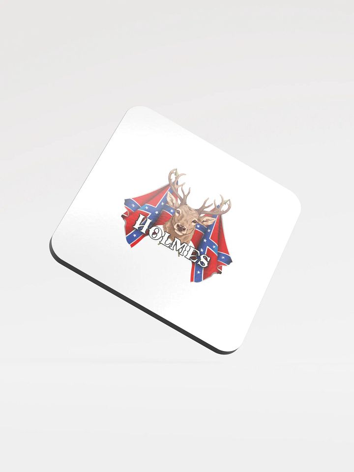 "Holmes" Last Name Rebel Redneck Deer - Coaster product image (1)