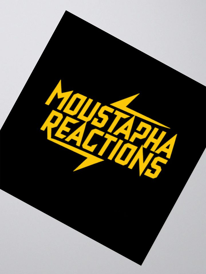 Moustapha Reactions Electric Vibes Kiss Cut Stickers - Gold_Black product image (2)